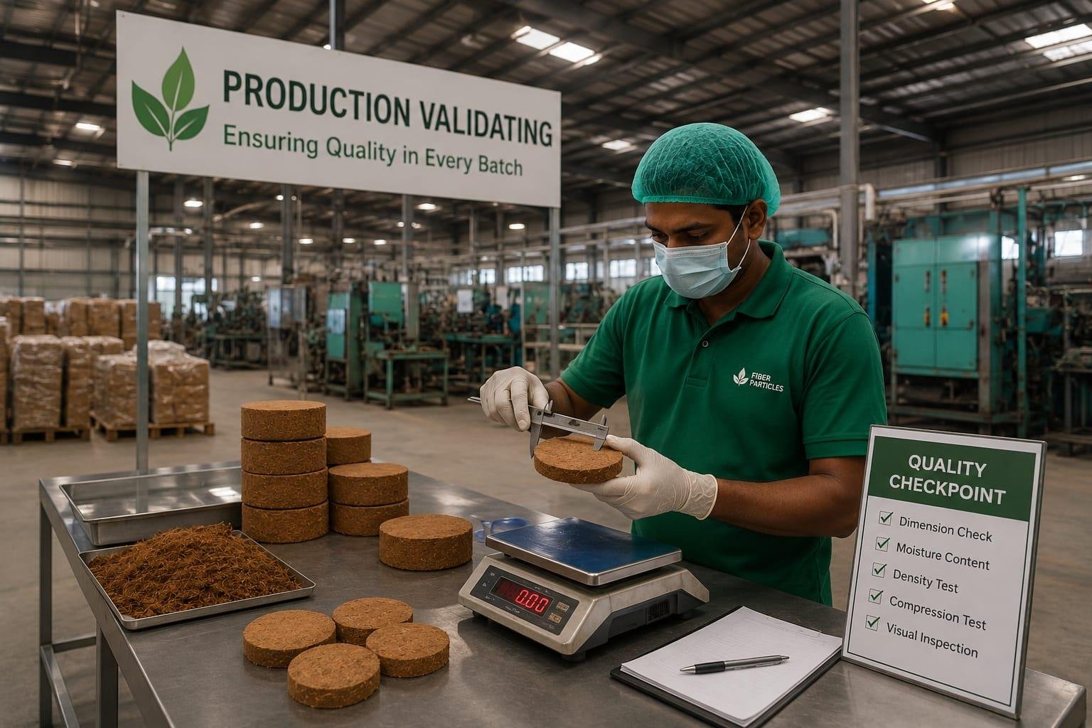 Sorting coir pith by EC